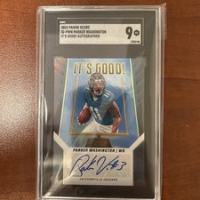 Parker Washington SGC 9 MT 2024 Score It’s Good! Autograph #IG-PWN Auto