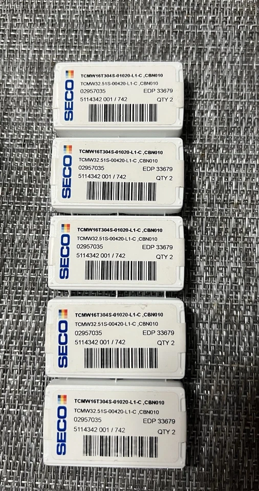 Insertos Seco TCMW32.5S-00420-L1C, CBN010. Lote de 10 insertos. Foto 2 de 3