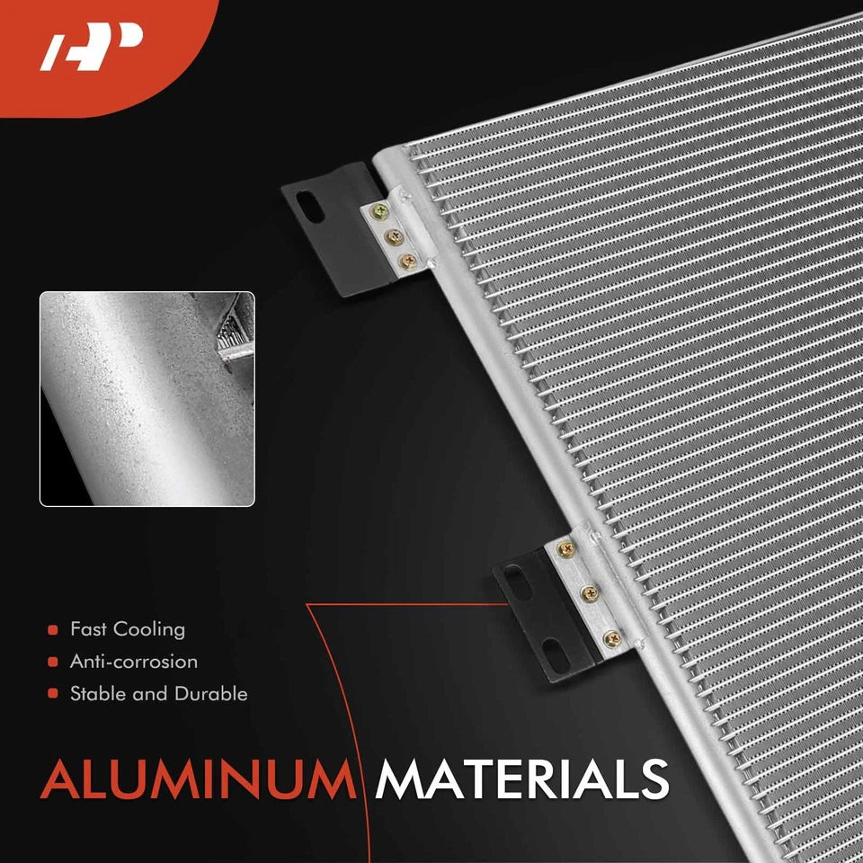 Condensador de aire acondicionado A-Premium con soporte para International Harvester 8200 8100 3800 Foto 2 de 4