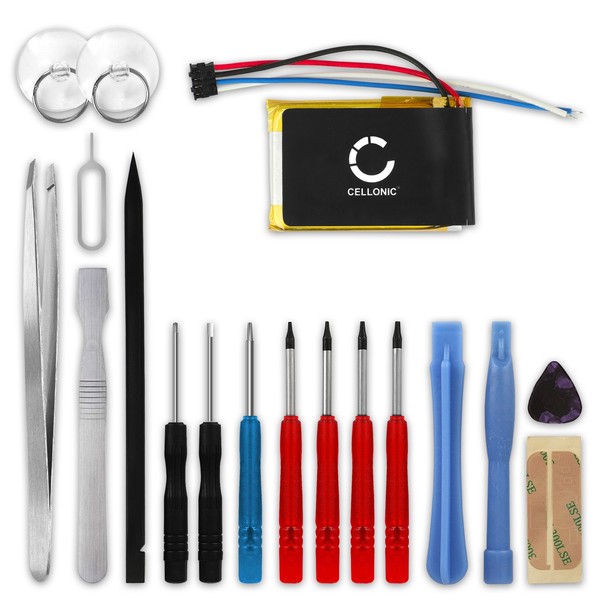 Akku FüR Garmin 3LA037240 Edge 130 Edge 130 Plus 150Mah + Werkzeug-Set-image