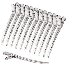 Alligator Hair Clips Metal Duck Bill for Styling - with Silver