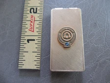 Vintage Southern Bell System 12K Gold-Filled GF Blue Diamond Employee Money Clip