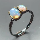 Women jewelry ring Natural Opal Ring 925 Sterling Silver Size 7.5 /R472022