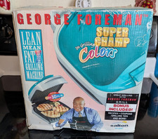 George Foreman Grill In Colors Blue Vintage S...