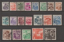 AUSTRIA 1934-36 COSTUMES USED SET (F)