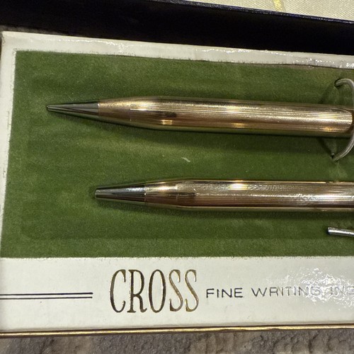 Penna/matita a sfera vintage Cross Classic Century riempita in oro 12 carati (incisa) CORONA - Foto 3 di 10