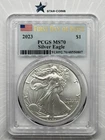 2023 Silver Eagle PCGS MS70 First Day of Issue