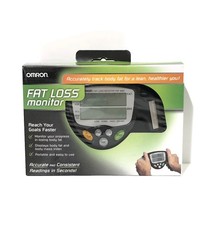 OMRON Fat Loss Monitor HBF-306C Black Handheld Works Great With Box