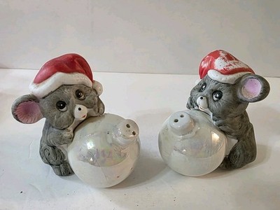 House Of Llyods Christmas Around The World Salt Pepper Shaker Mouse 1986 #279