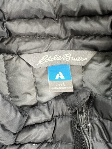 Eddie Bauer Jacket Mens Large Black Stormdown 800 First Ascent Puffer Coat - Picture 5 of 8