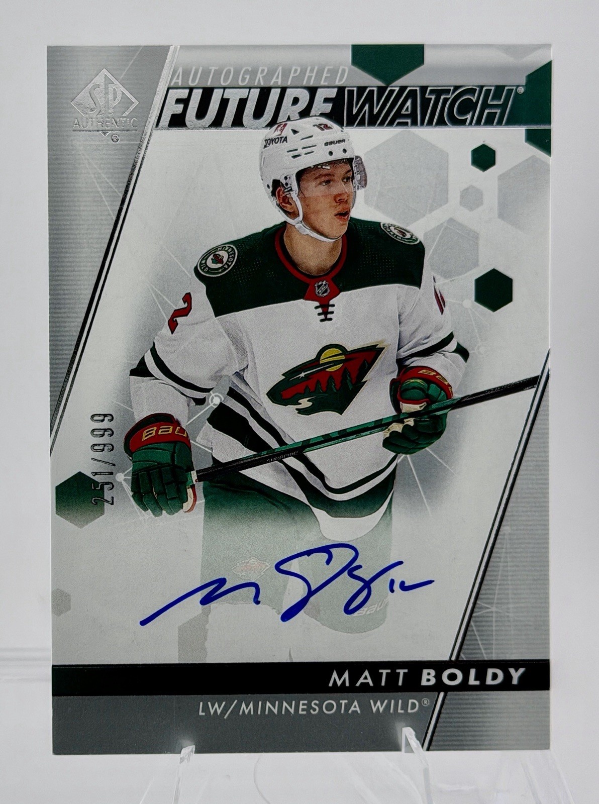 Matt Boldy 2022 SP Authentic #101 Future Watch Auto /999 Price