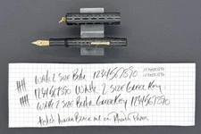 Wahl 2 BCHR Greek Key Fountain Pen, 14k Med. Flex Nib, Professionally Restored