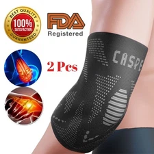 2 Pack Elbow Brace Support Sleeve Arthritis Tendonitis Reduce Joint Pain Relief