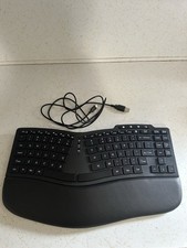 K935 Ergonomic Wired USB Keyboard Black QWERT...