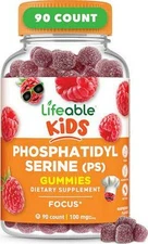 Lifeable Phosphatidylserine (ps100) Kids | 100mg Kids Focus Gummies | Great | |