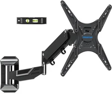 Height Adjustable TV Wall Mount for 26-55 Inch TVs, Gas Spring Full Motion Ar...