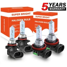 For 2007-2013 GMC Sierra 1500 2500HD 3500 Truck Halogen Headlights Hi/Low Bulbs