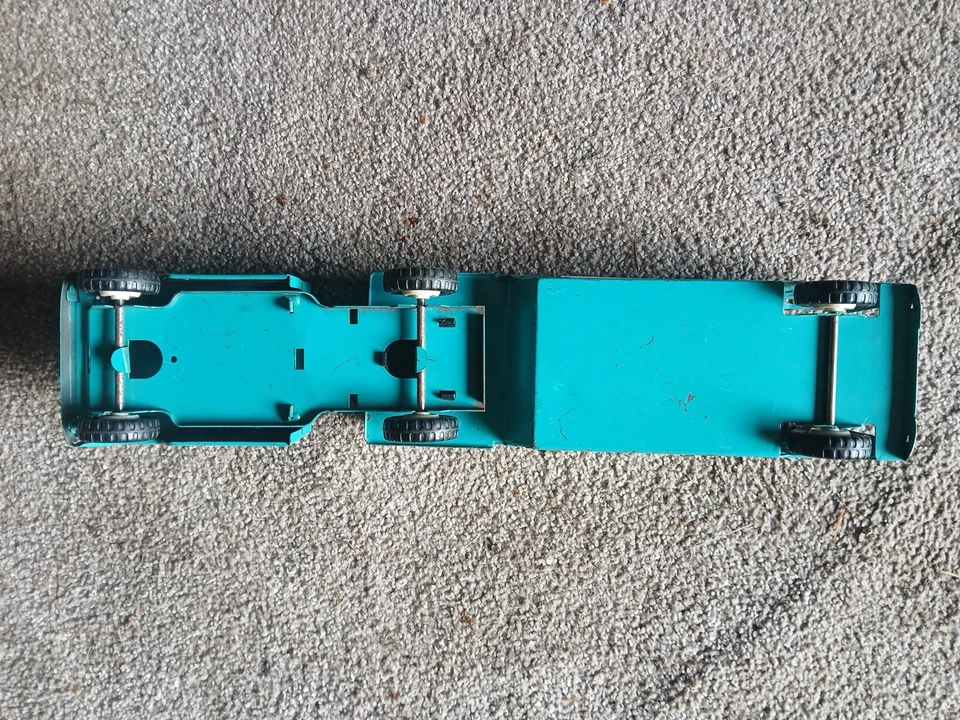 1970s STRUCTO KENTUCKY FARM PONY VAN IH INTERNATIONAL SCOUT/JEEP? VINTAGE Blue - Image 4 of 4