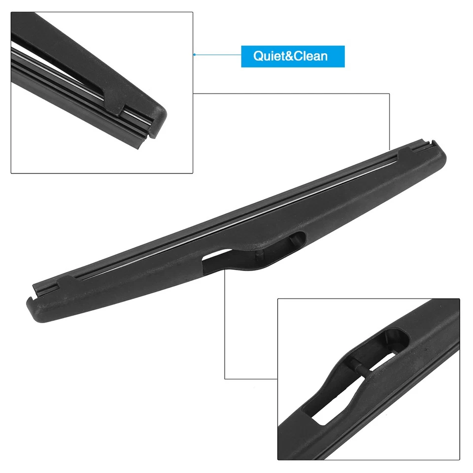 Rear Windshield Wiper Blade Arm Set 185mm for Mercedes Benz Smart Fortwo 13-17 - Image 3 of 4