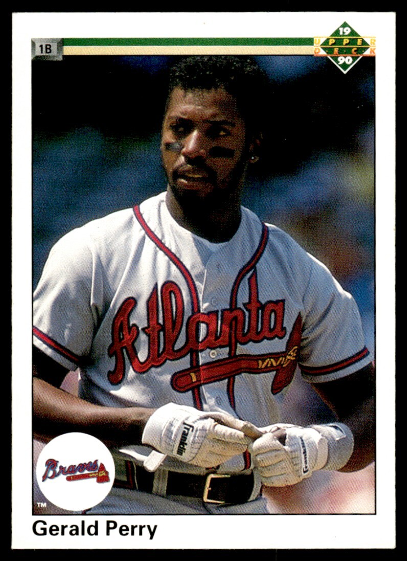 1990 Upper Deck COR Copyright Date #101B Gerald Perry Atlanta Braves