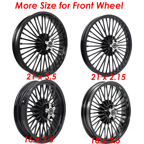 18x3.5 Fat Spoke Front Wheel Rim for Harley Touring Bagger Electra Street Glide - Picture 7 of 10
