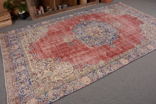 Tappeto vintage, tappeto turco, tappeto grande 10,1 x 6 piedi, tappeti da pavimento, tappeti per grandi - Foto 5 di 10