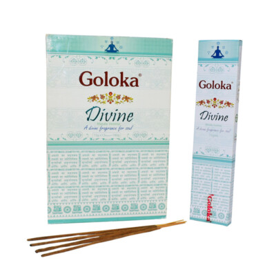Goloka Incense Sticks Devine Masala Collection Agarbatti Natural Fragrance 12Box
