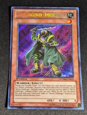 Yu-Gi-Oh! Heroic Challenger - Ambush Soldier NUMH-EN010 1st Secret