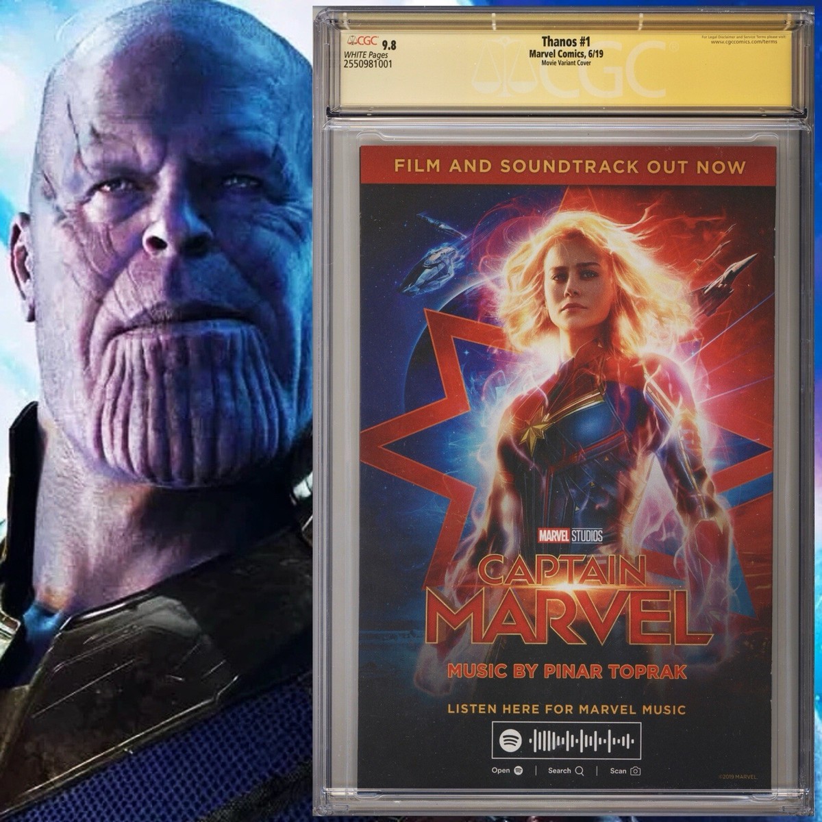 CGC SS Thanos #1 Movie Variant signed by Josh Brolin Avengers Endgame