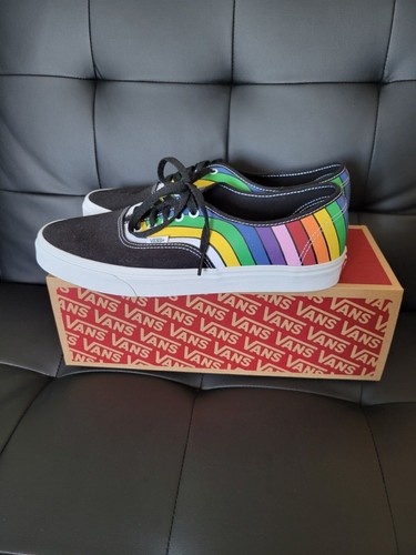 men rainbow vans