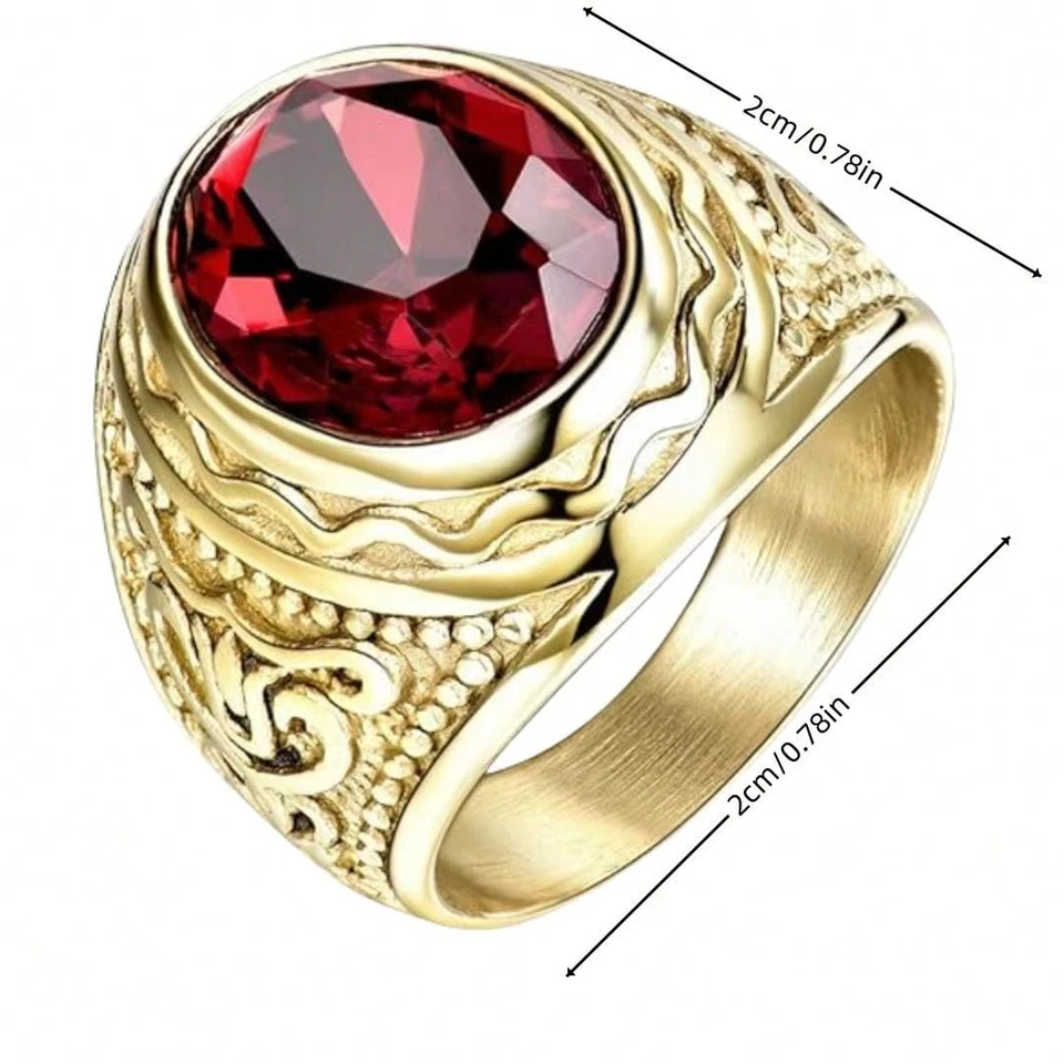 Anillo de Titanium En Oro 14k Sortijas Para Hombre Joyeria Matrimónio Compromiso - Image 2 of 4