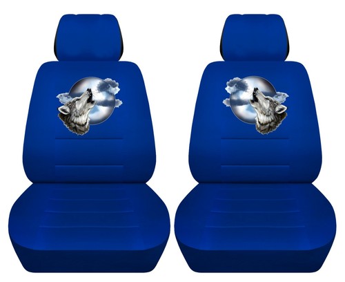 Howling wolf design front set car seat covers fits Nissan Murano 2003-2020 - Picture 6 of 7