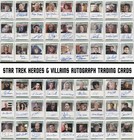 Star Trek - Tng Heroes & Villains Autograph Trading Cards - Multi Listing