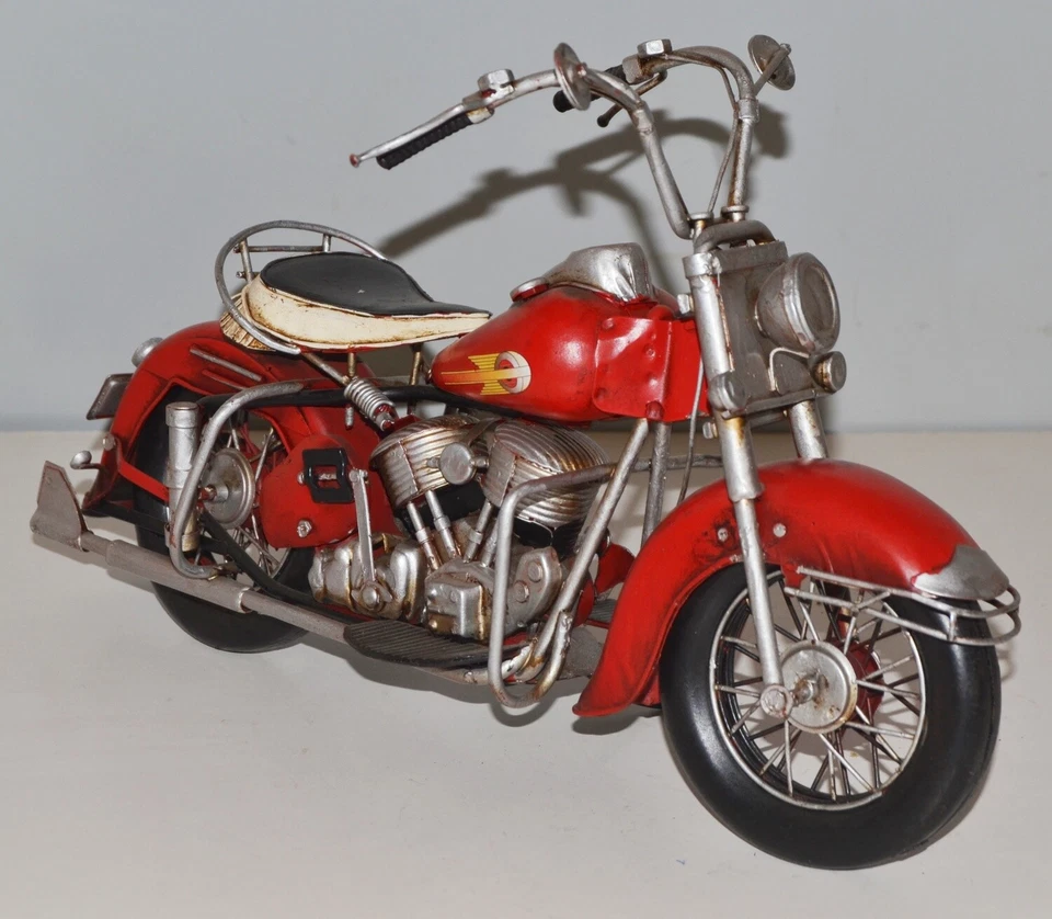 Motocicleta Metal Coche a Escala Oldtimer Marca Harley-Davidson Moto De Ee.uu. L - Imagen 2 de 4