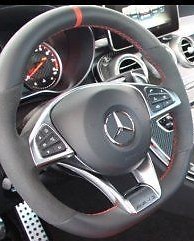 Mercedes-Benz OEM W205 AMG Performance Leather Alcantara Steering 