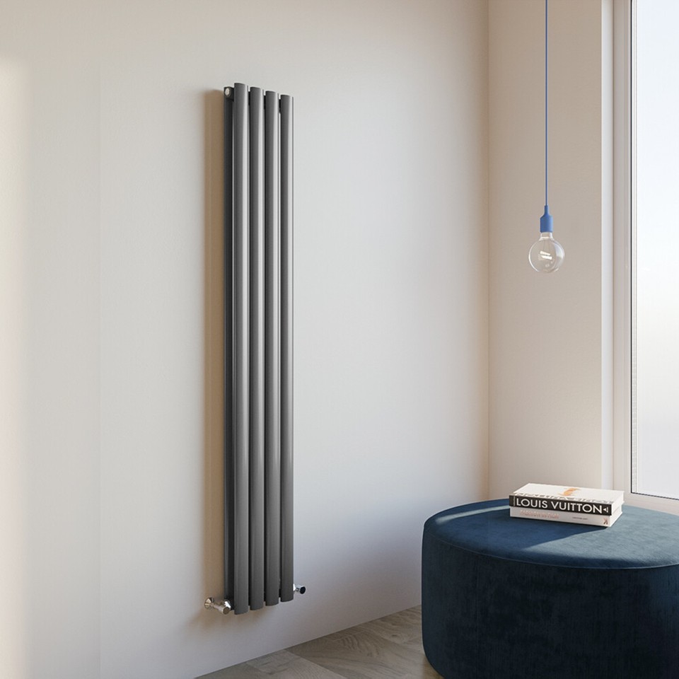 Designer Flat Panel Oval Column Horizontal Vertical Radiator Central ...