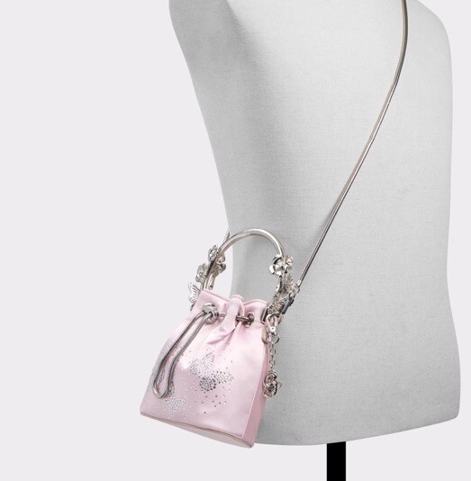 Wicked X Aldo Glinda Glindafied Pink Mini Drawstring Bucket