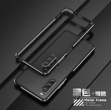 For Sony Xperia 10 V Luxury Metal Aluminum Bumper Frame case  Metal lens Film