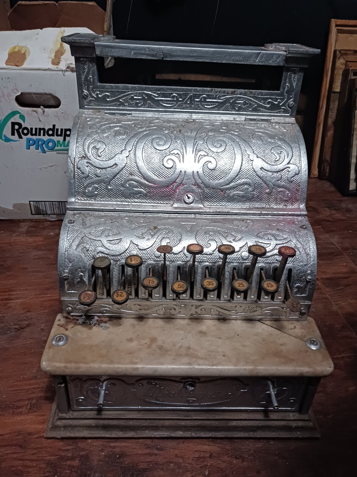 Vintage Michigan Nickel Plated Cash Register eBay
