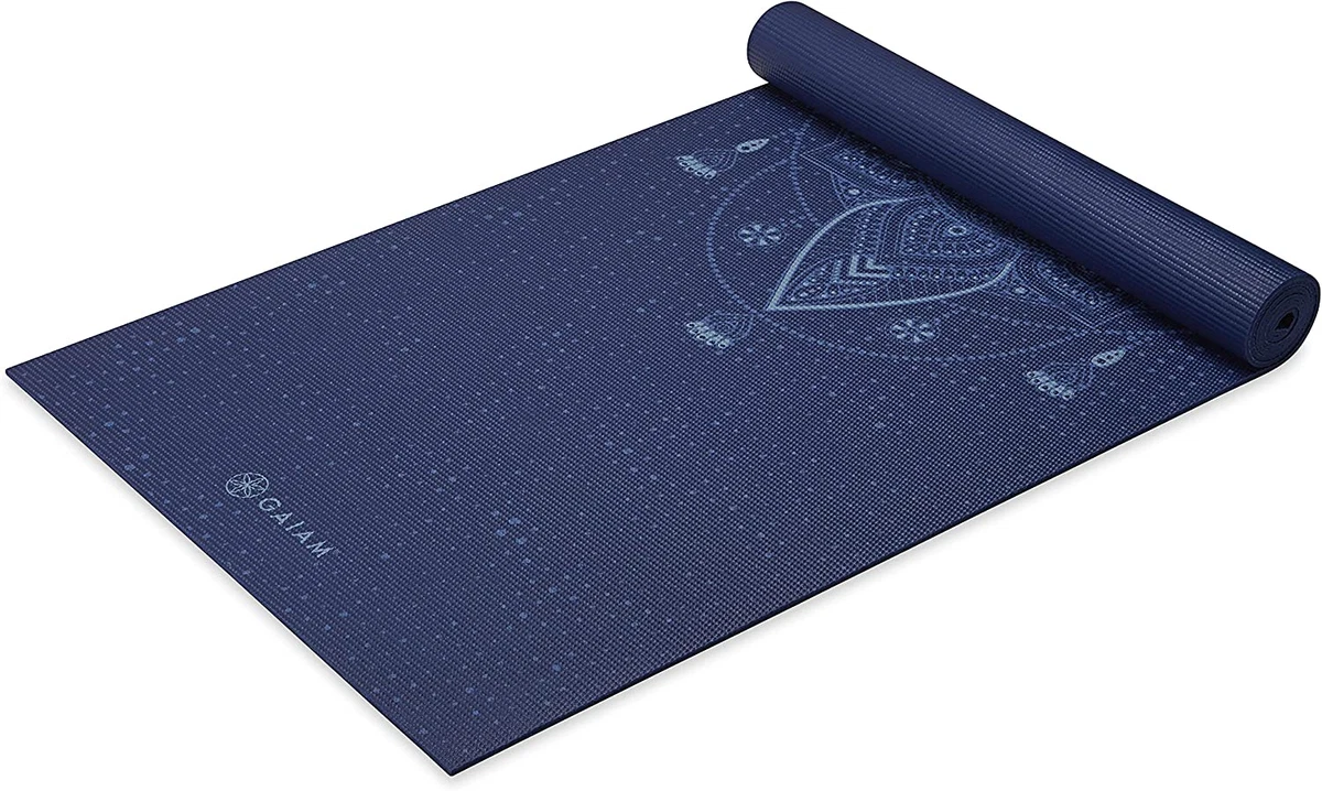 Gaiam Yoga Mat - Premium 6Mm Print Extra Thick Non Slip Exercise & Fitness  Mat f