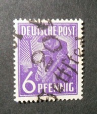 GERMANY Germany 1948 SBZ NEITSTEDT District Bezirk 20 SVR Handmade 6pf MH* BPP
