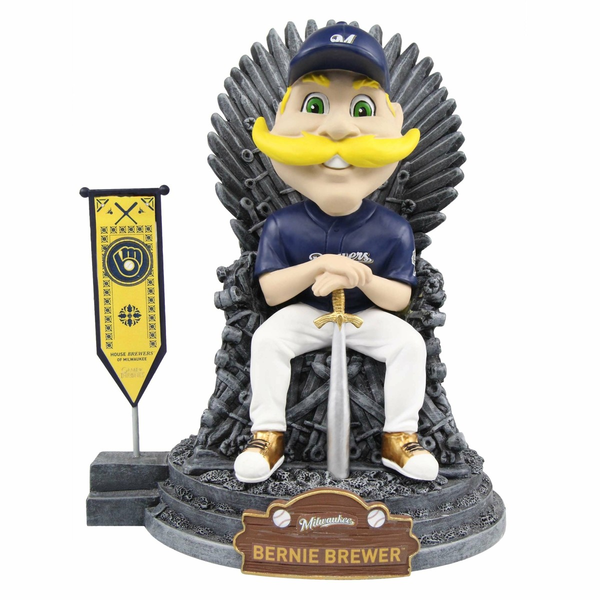 Milwaukee Brewers Game of Thrones Iron Throne GOT Bobblehead MLB