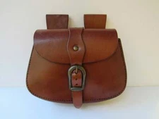 Belt Bag Early American Possibles Shooters Leather Bag Reenactor Black Powder 25