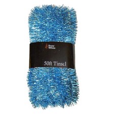 Christmas Tree Decoration - Arts & Craft - 50ft x 3cm Tinsel - 12 Colours