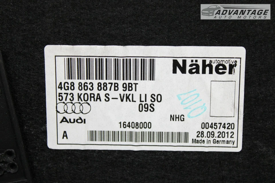 AUDI A7 QUATTRO 2012-2018 LADO DEL CONDUCTOR IZQUIERDO CUARTO PANEL EMBELLECEDOR CUBIERTA OEM Foto 4 de 4