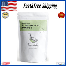 Scratch Diastatic Malt Powder for Baking - (10oz) Dried Barley Bread Improver US