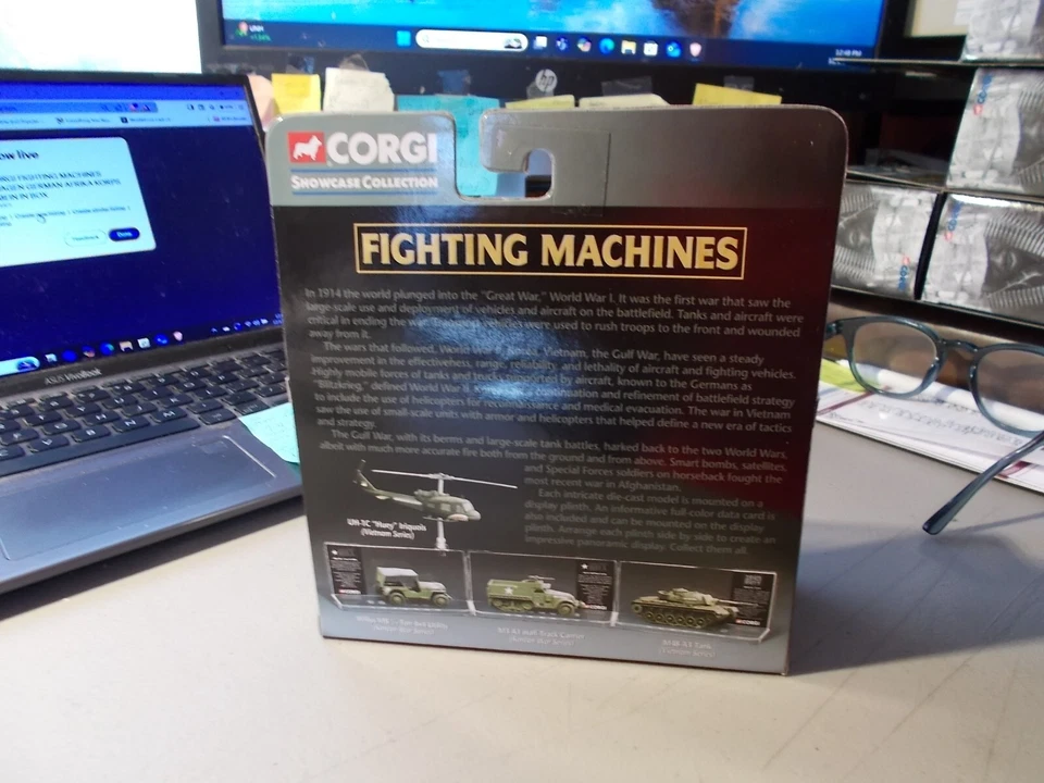 2002 CORGI FIGHTING MACHINES WILLYS MB 1/4 TON 4X4 UTILITY OPERATION OVERLOAD - Image 4 of 4