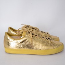 Adidas x Jeremy Scott Rod Laver Men's Gold Low Top Sneakers US 10.5 EU 44 2/3