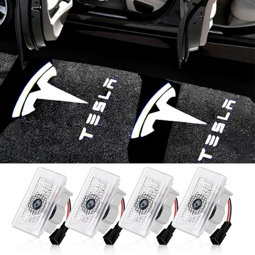 Cool White LED Door Logo Projector Decoration Lights for Tesla 17-23 Model 3/Y - Bild 2 von 4
