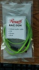 Rosewill RAC-3GN - 3-Foot 3.5mm Flat Audio Cable, Green New, no UPC